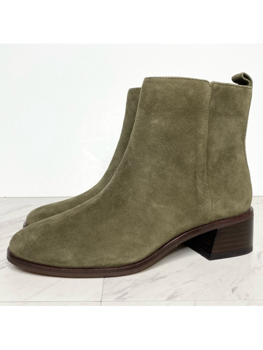 Vince Camuto Jerlindi Green Suede Bootie 6 1/2 M